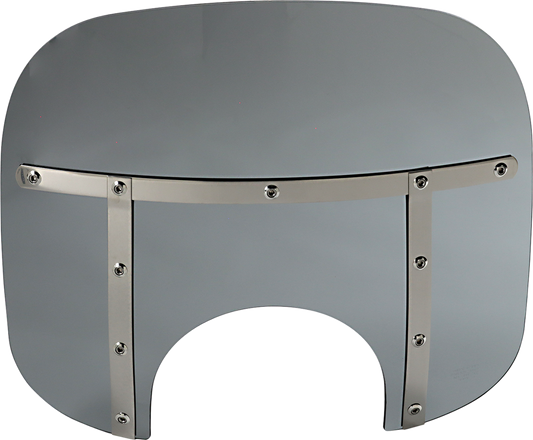 Fats Windshield - 13" - 9" Headlight - Black Smoke