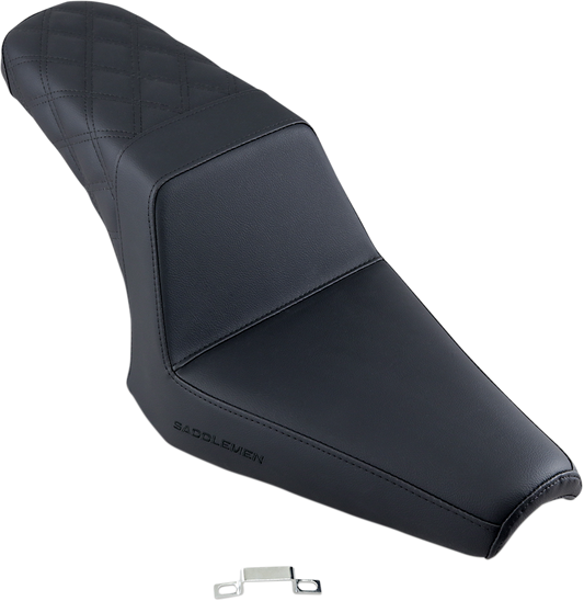 Step Up Seat - Rear Lattice Stitched - Black