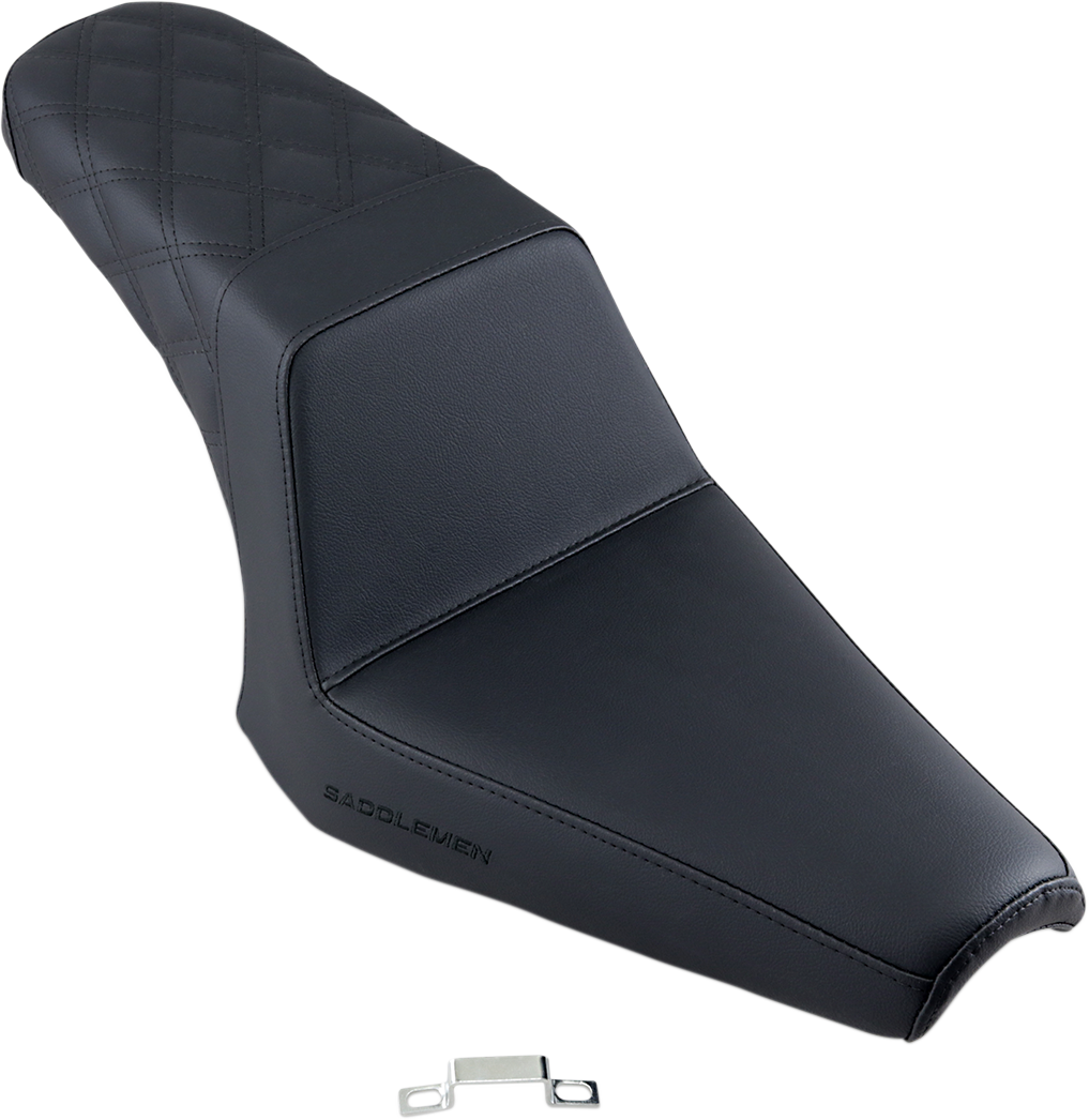 Step Up Seat - Rear Lattice Stitched - Black