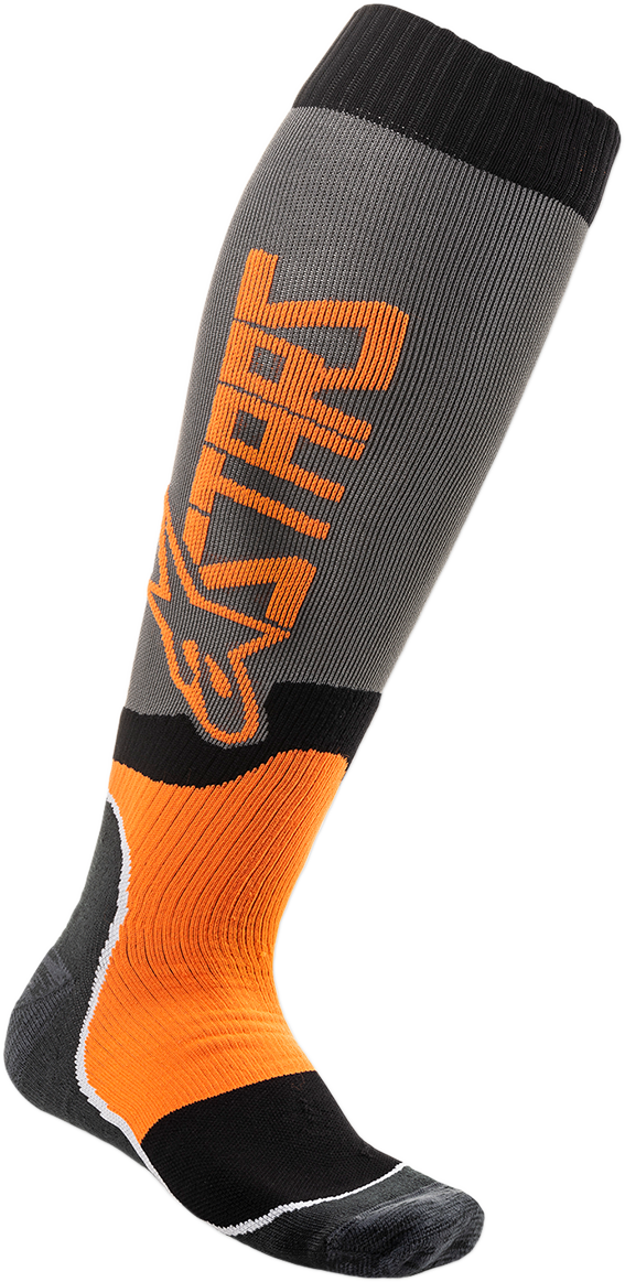 MX Plus 2 Socks - Gray/Orange - Small/Medium