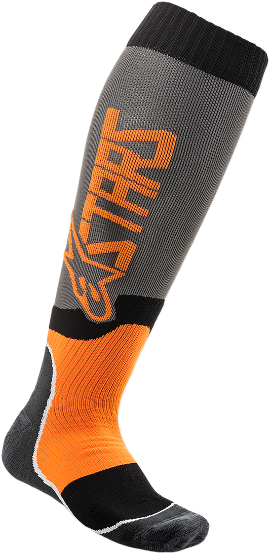 MX Plus 2 Socks - Gray/Orange - Small/Medium