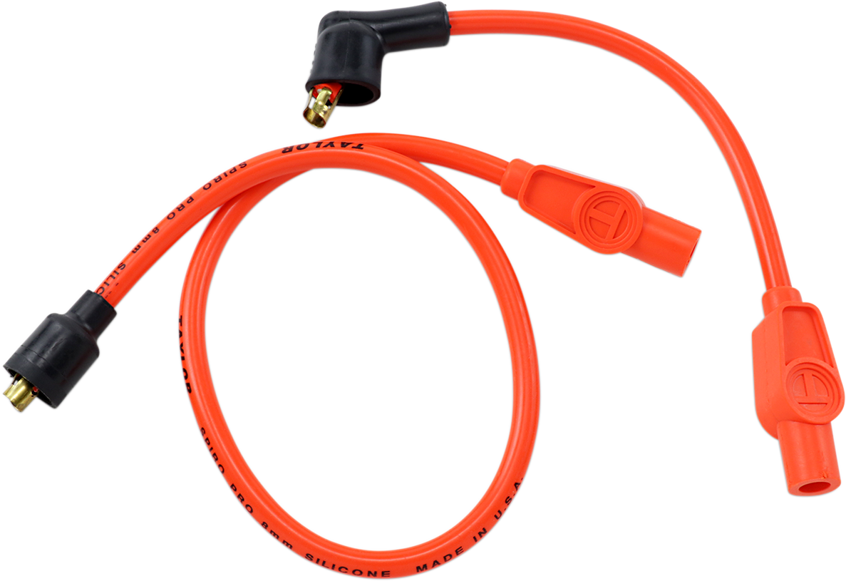 Spark Plug Wires - Hot Orange - FLT/XL