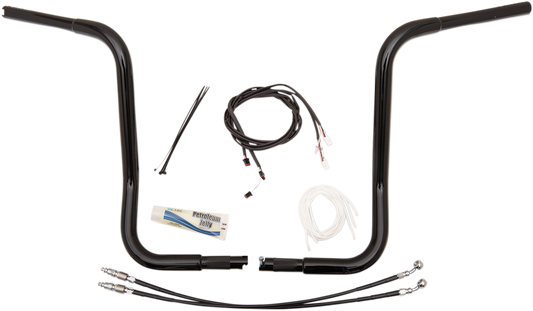 Black 16" Rounded Top Handlebar Kit84825988