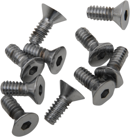 Tornillos allen de cabeza plana #10-24 x 3/4" cromo