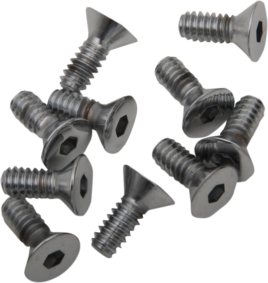 Tornillos allen de cabeza plana #10-24 x 3/4" cromo