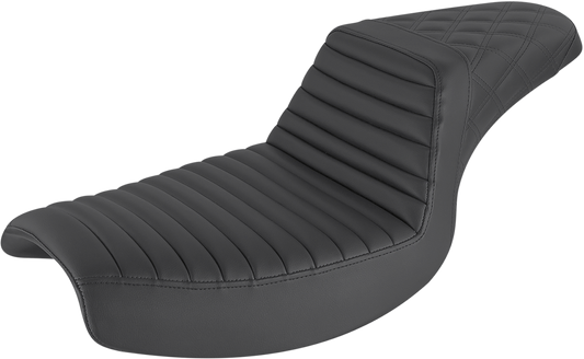Step Up Seat - Tuck and Roll/Lattice Stitched - Black35974976