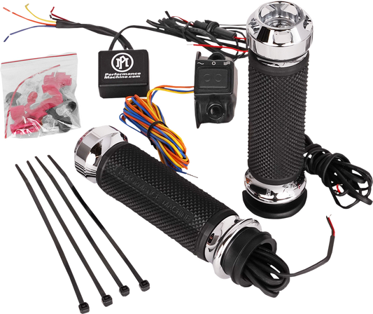 Grips - Apex - Heated - TBW - Chrome