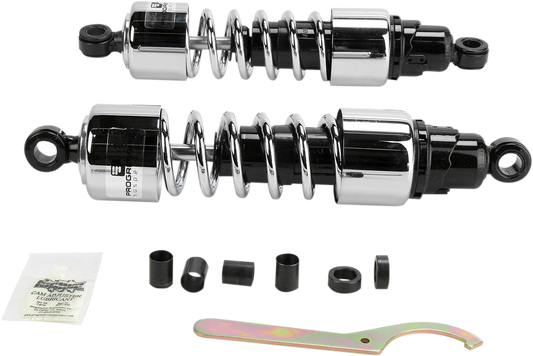 412 Cruiser Series Shocks - Chrome - 12" - Standard