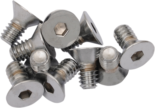 Tornillos allen de cabeza plana 1/4"-20 x 5/8" cromo