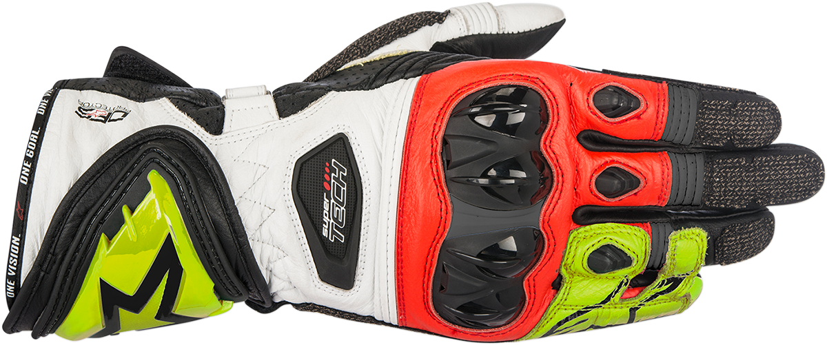 Supertech Gloves - Black/Yellow/Red - Small