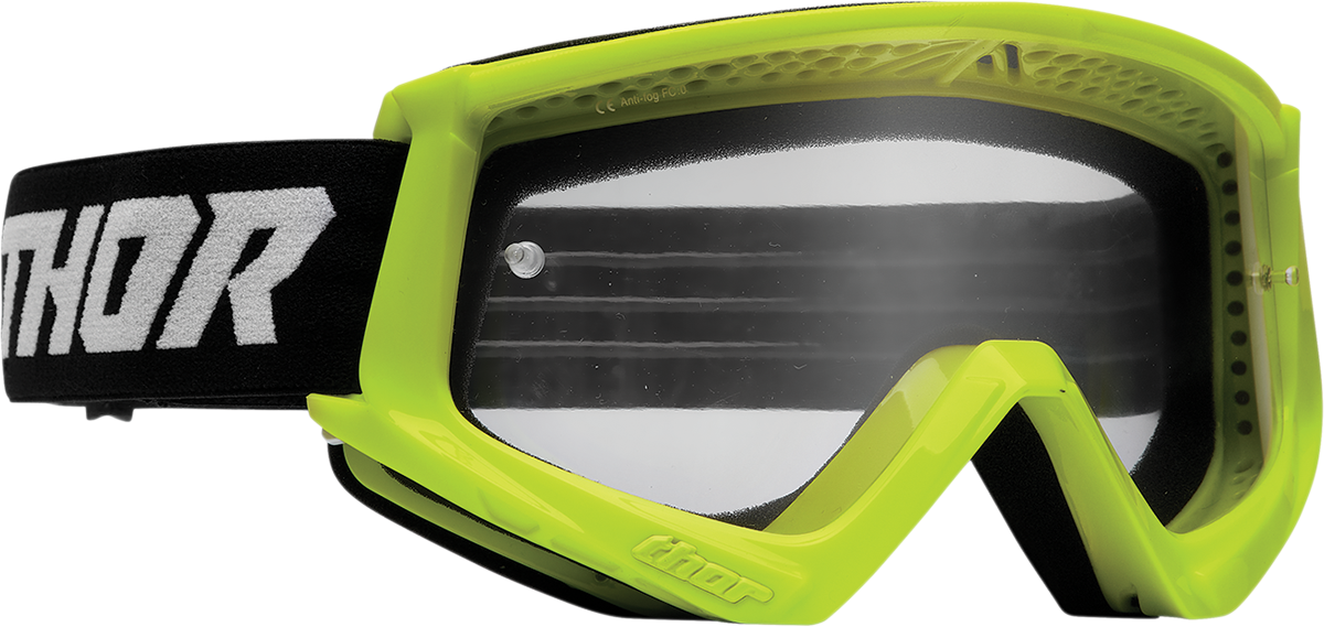 Youth Combat Goggles - Racer - Flo Acid/Black