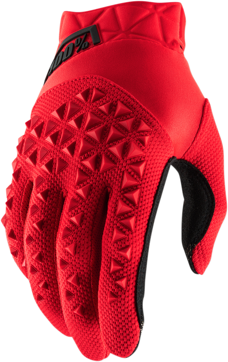 Airmatic Gloves - Red/Black - Medium