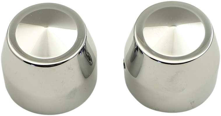 Axle Caps - Elite - Chrome - 25 mm