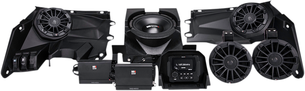 800W Audio System - 4 Speakers 2 Amplifiers - Can-Am