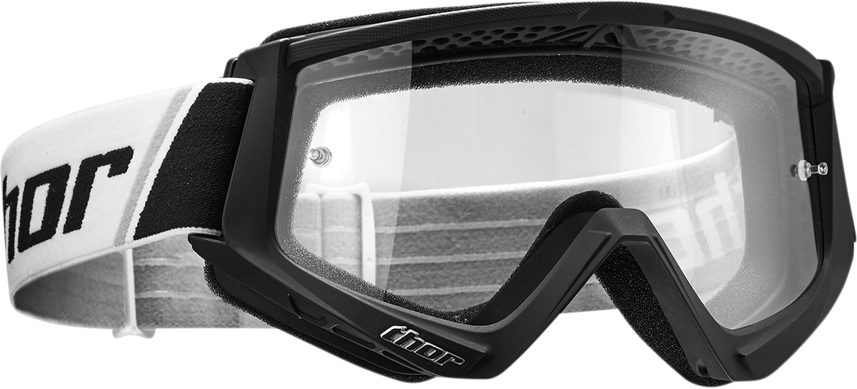 Youth Combat Goggles - Black/White