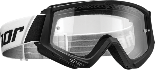 Youth Combat Goggles - Black/White