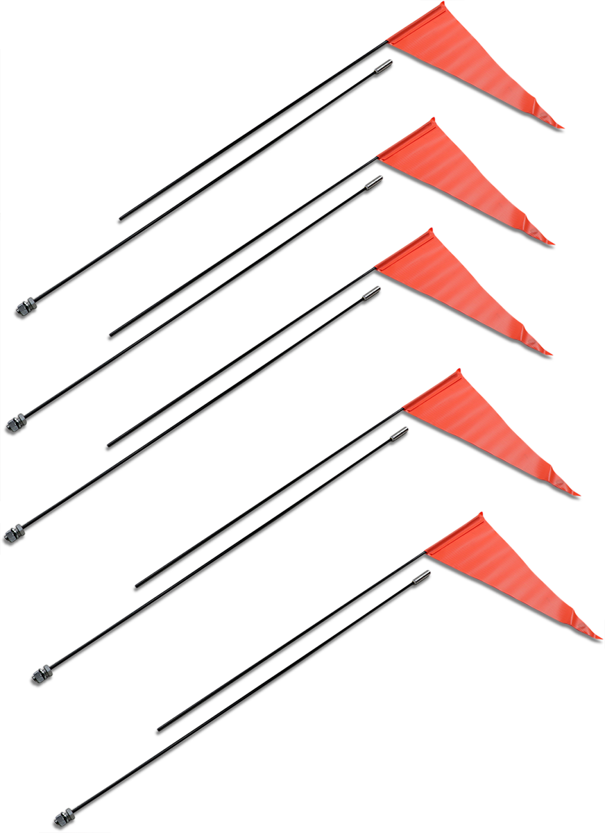 Flag and Pole - 6' Black Pole - 5 Pack