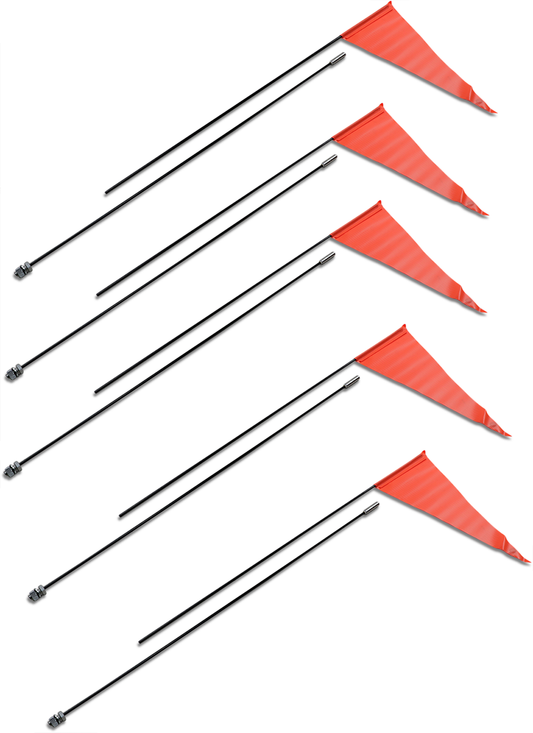 Flag and Pole - 6' Black Pole - 5 Pack