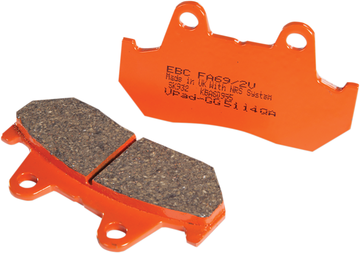 Organic Brake Pads - Honda CB - FA69/2