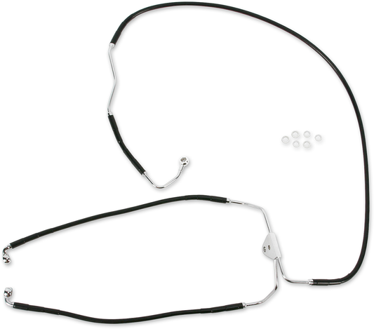 Front Brake Line FLHT 09-13 ABS Black