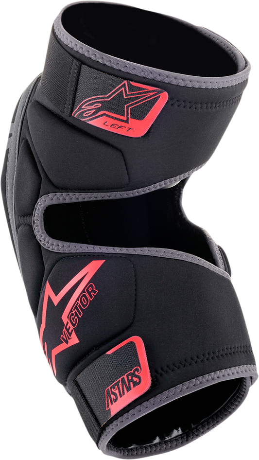 Vector Knee Guards - Black/Anthracite/Red - S/M