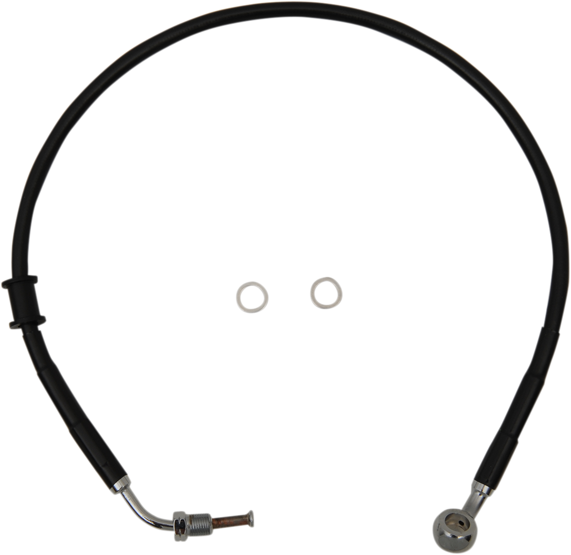 Brake Line - Front - +2" - Black - XL