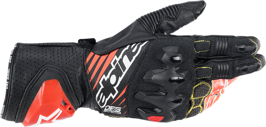 Guantes Alpinestars GP Tech v2 - Negro/Blanco/Rojo