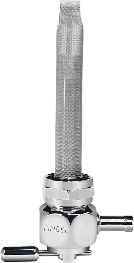 Fuel Valve - Oval Chrome - 22mm - Hex