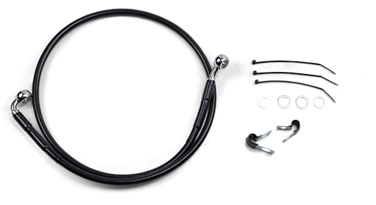 Front Brake Line - FXD '00-'05 - Black