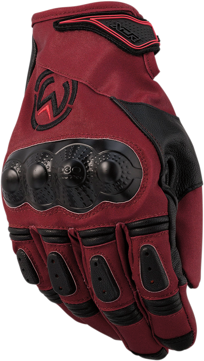 XCR™ Gloves - Maroon/Black - Small