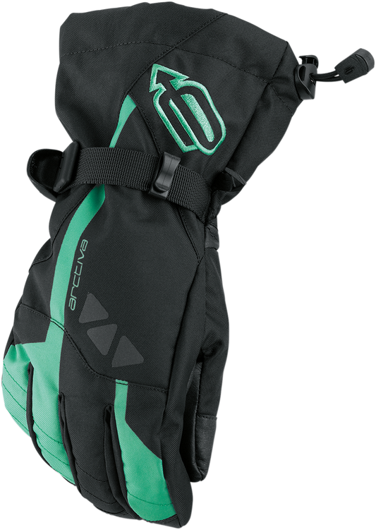 Women's Pivot Gloves - Black/Mint - Small