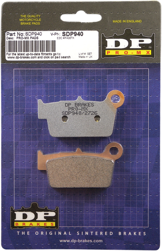 Pro MX Sintered Brake Pads - SDP940