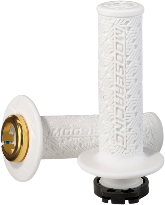 Grips - Lock-On - White/Gold
