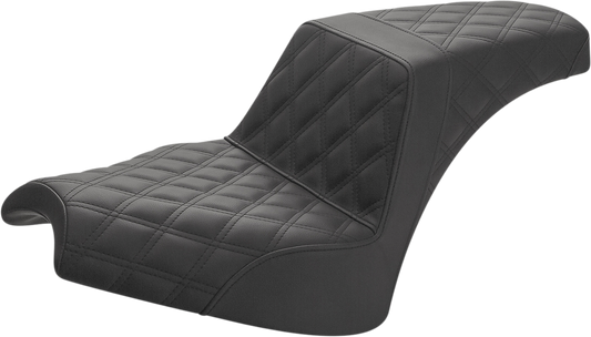 Step Up Seat - Driver/Passenger Lattice Stitch - Black