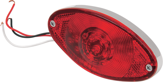 Taillight - Cat Eye - Ultra Thin - Red Lens