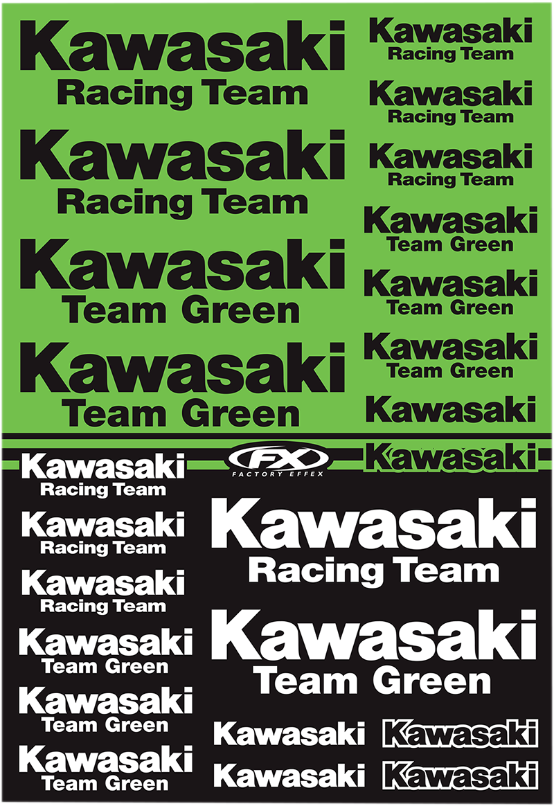 Decal Kit - Kawasaki Racing
