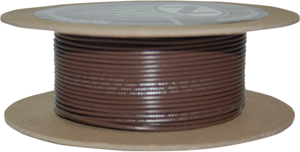 100' Wire Spool - 18 Gauge - Brown