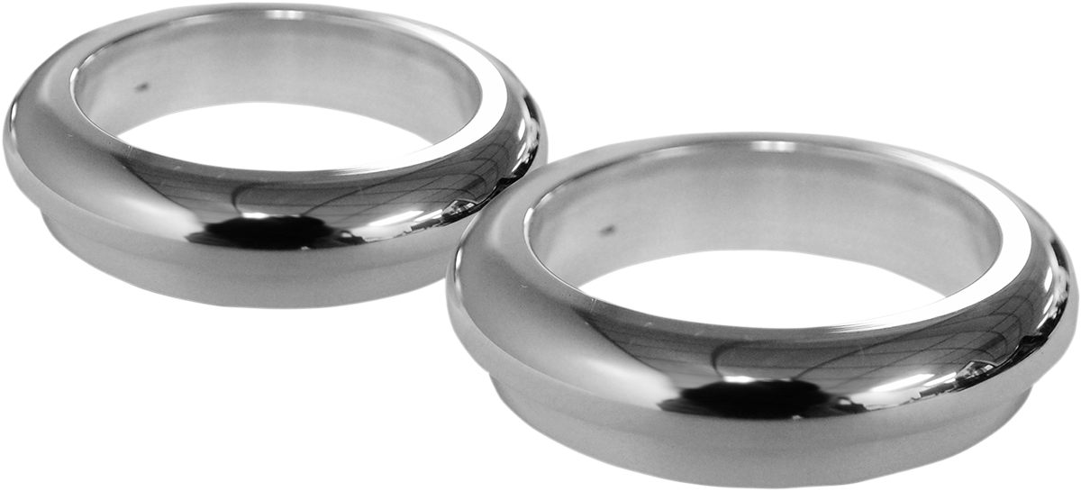 Fork Dust Covers - 49 mm - Chrome