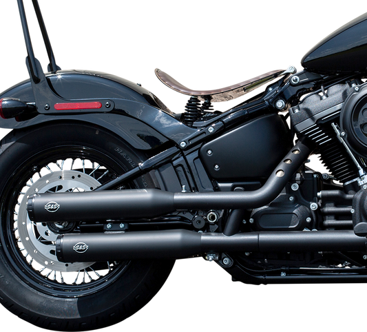 Grand National Race Mufflers for Softail - Black