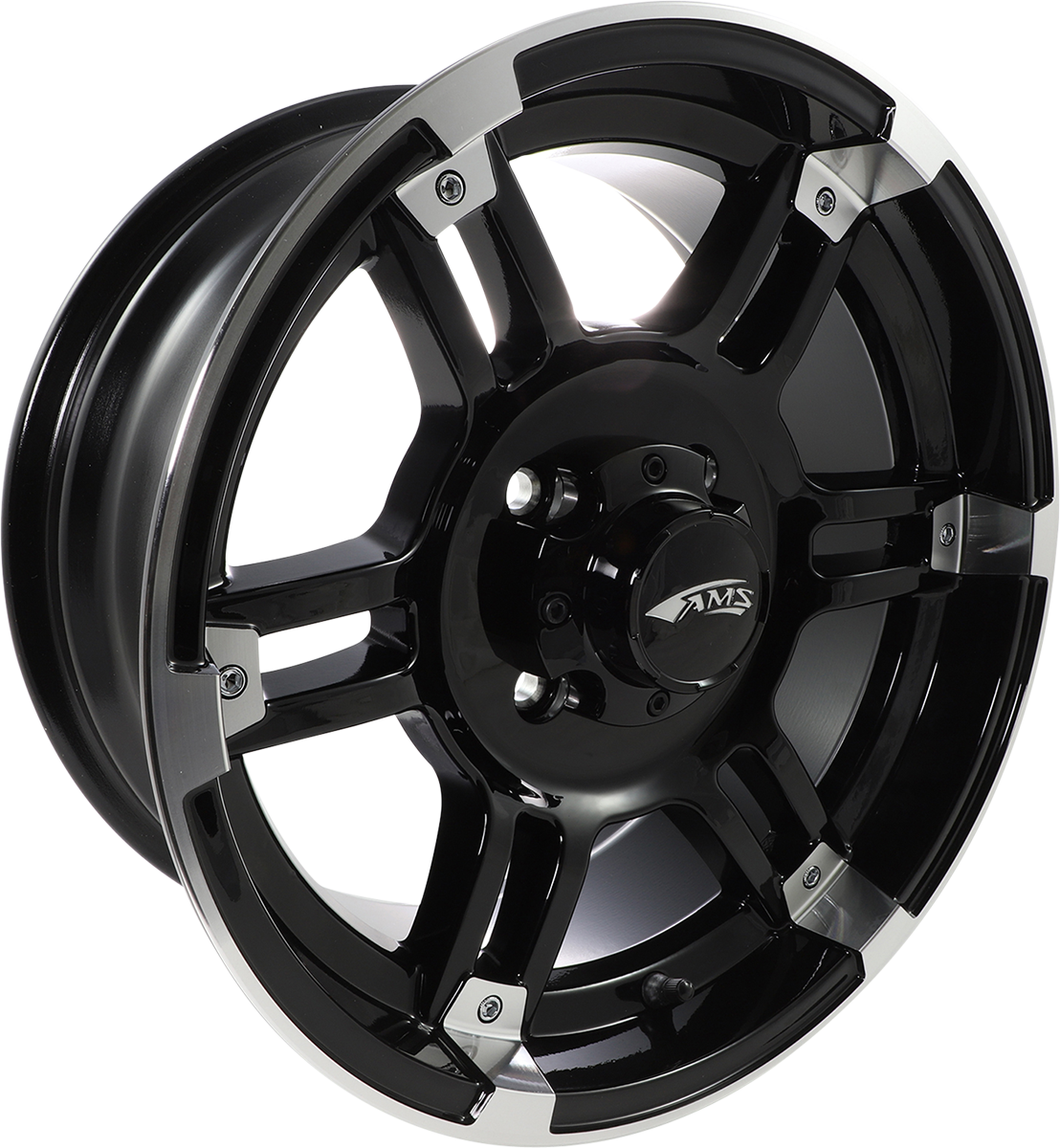 Wheel - Front/Rear - Machined Black - 15x7 - 4/110 - 5+2