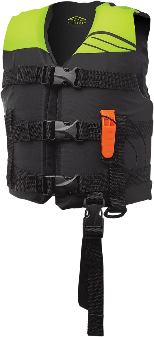 Child Hydro Vest - Black/Neon Yellow