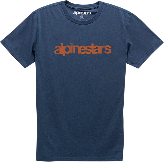 Heritage Word T-Shirt - Navy/Red - Medium