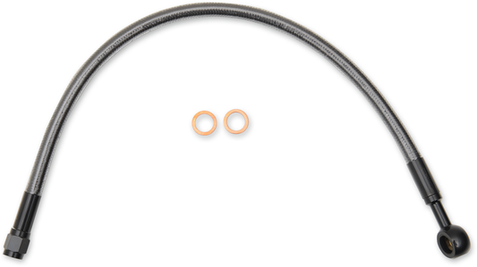 Brake Line - Front - Black Pearl - 180° 10 mm - 15"