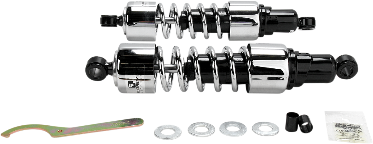 Shocks - 412 Cruiser Series - Chrome - 13.5" - Heavy Duty