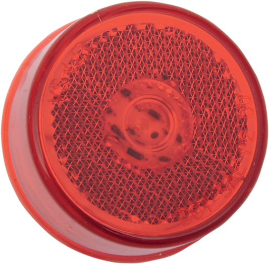 2" Round LED Light - Red