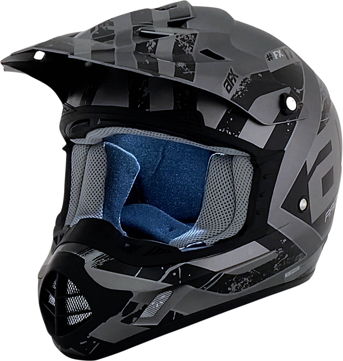 FX-17 Helmet - Attack - Frost Gray/Matte Black - 3XL