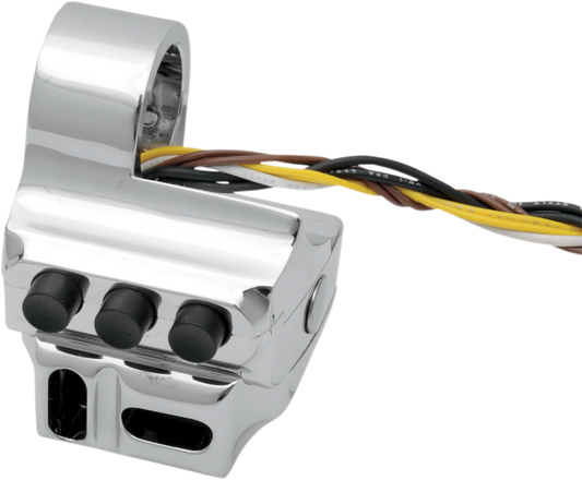 Chrome Left-Side Five-Button Hydraulic Clutch Switch Housing