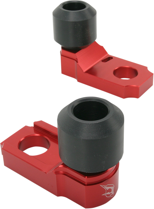 Axle Block Sliders - Triumph - Red