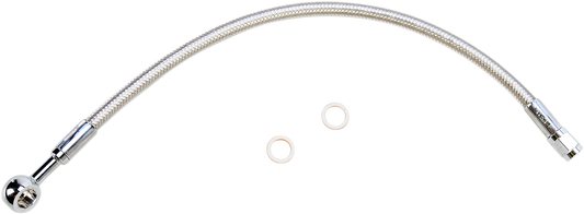 Brake Line - Polished - 3/8"/180° - 23"