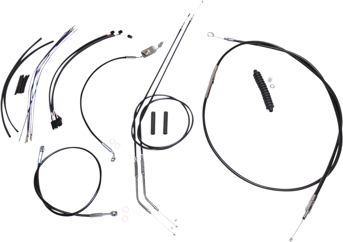 Control Cable Kit - XR - Black/Chrome